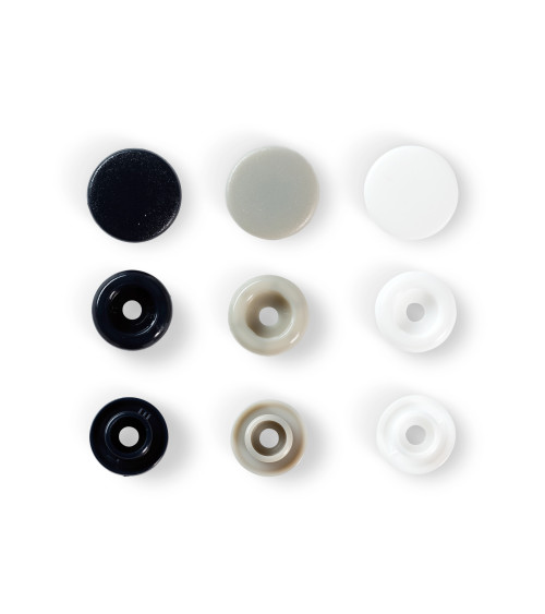 Prym Love Plastic snap fasteners 12.4mm navy/grey/white