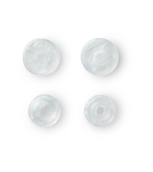 Prym ColorSnaps snap fasteners 12 mm transparent glossy