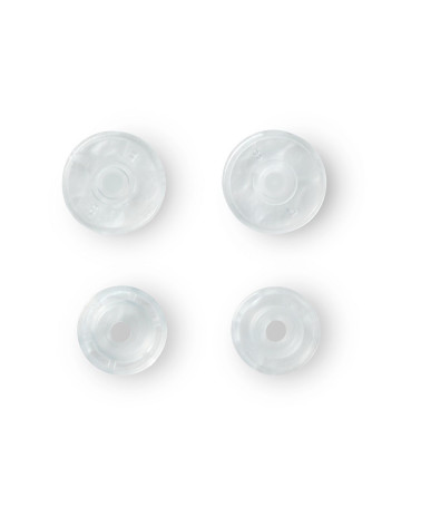 Prym ColorSnaps snap fasteners 12 mm transparent glossy