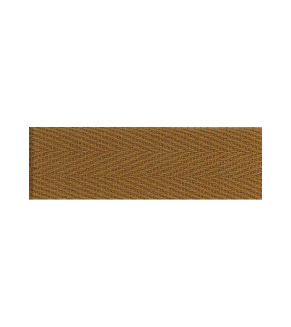 50m reel of Copper-coloured cotton serge