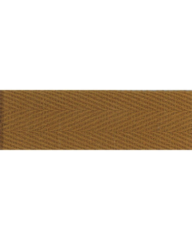 50m reel of Copper-coloured cotton serge