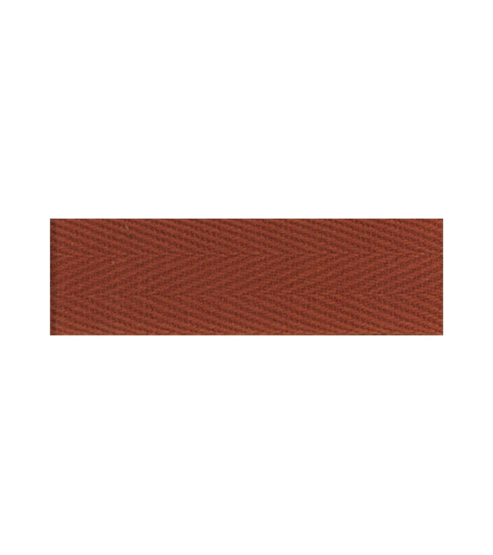 50m spool of rust cotton serge