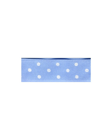 Diskette 25m double sided ribbon with light blue polka dots
