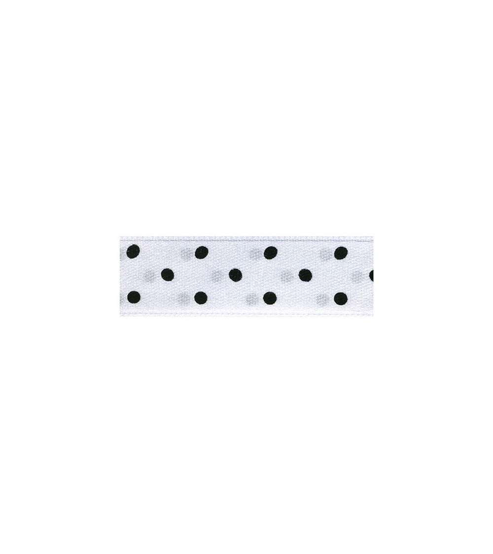 Dischetto 25mt nastro bifacciale a pois bianchi