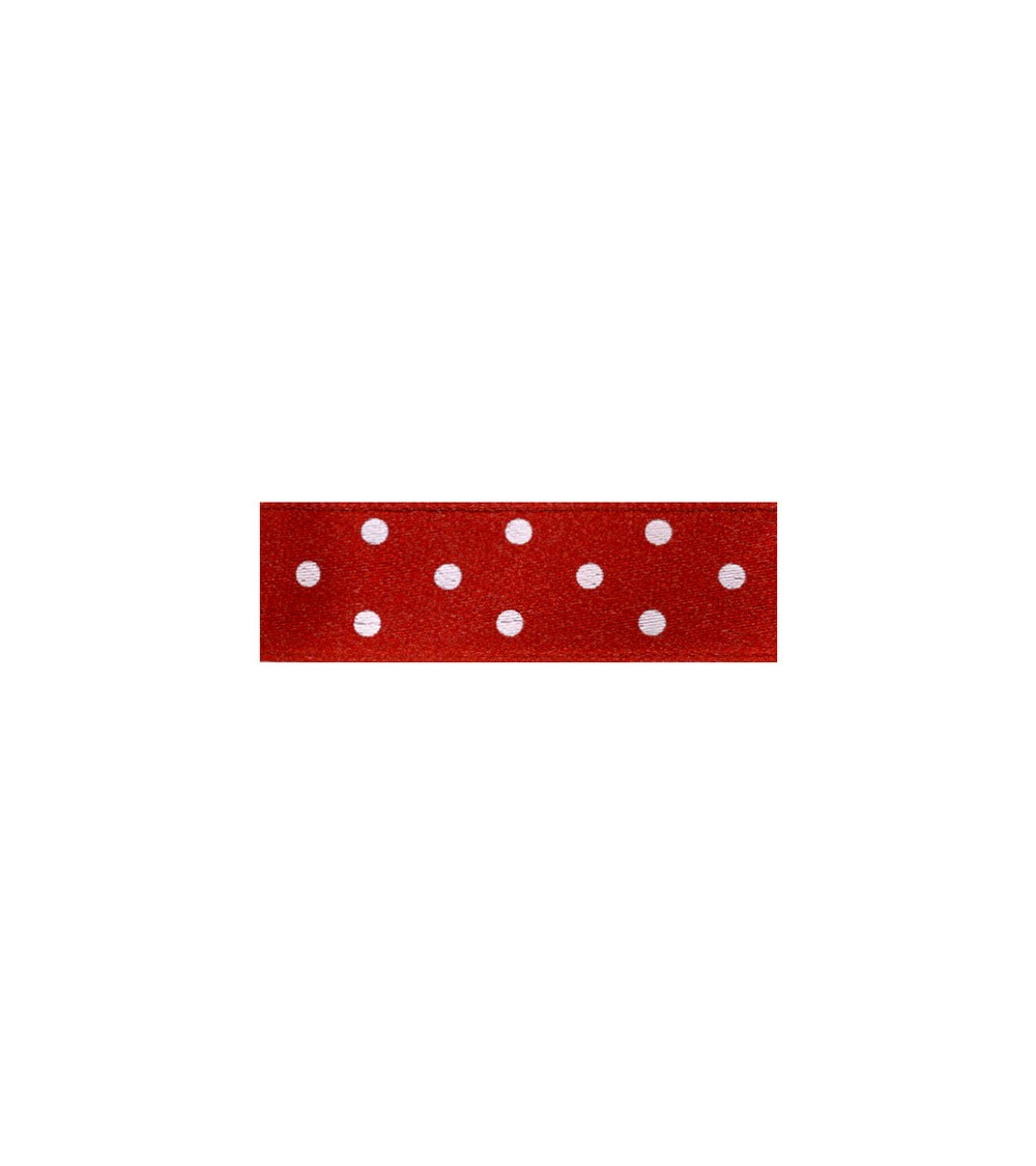 Diskette 25m double sided ribbon with red polka dots