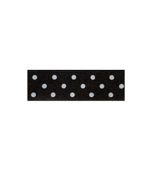 Diskette 25m double-sided tape with black polka dots