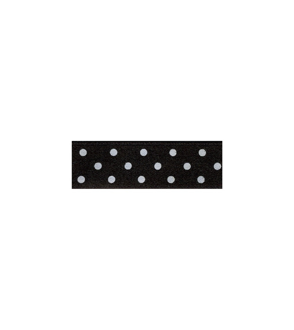 Diskette 25m double-sided tape with black polka dots