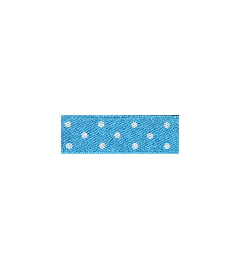 Diskette 25m double-sided tape with steel blue polka dots