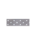 Disquette 25m ruban double face à pois gris clair 15mm