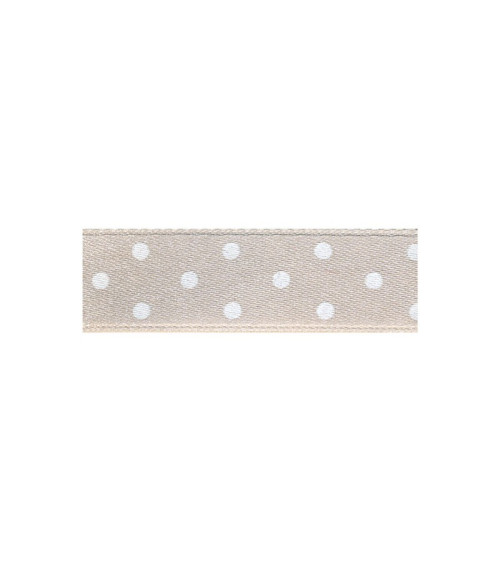 Diskette 25m double-sided ribbon with dark beige polka dots
