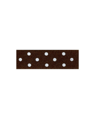 Diskette 25m double-sided ribbon with dark brown polka dots