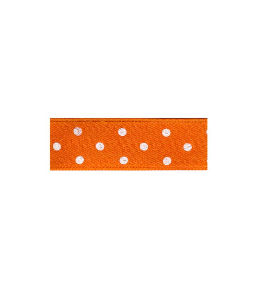 Diskette 25m double-sided ribbon with orange polka dots
