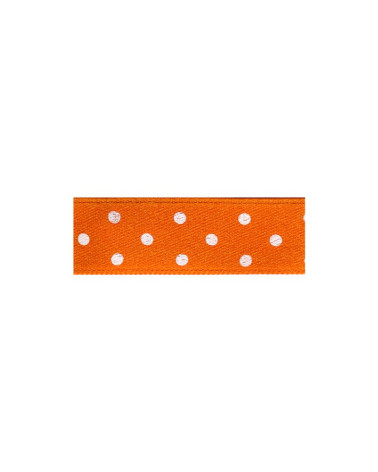 Diskette 25m double-sided ribbon with orange polka dots