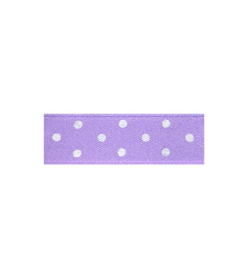 Diskette 25m double-sided ribbon with purple polka dots