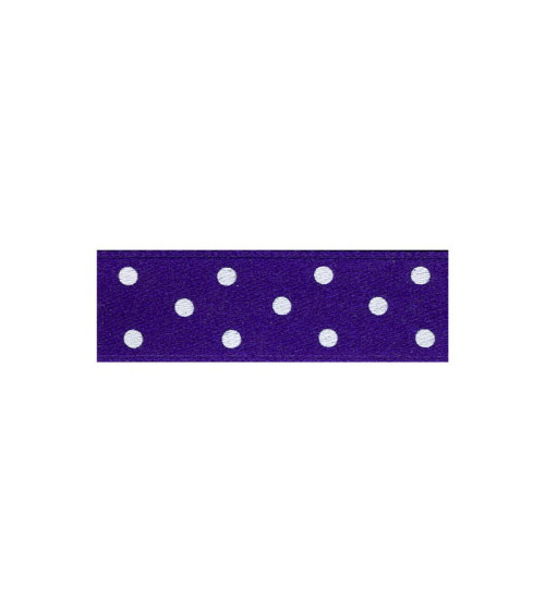 Diskette 25m double sided ribbon with purple polka dots