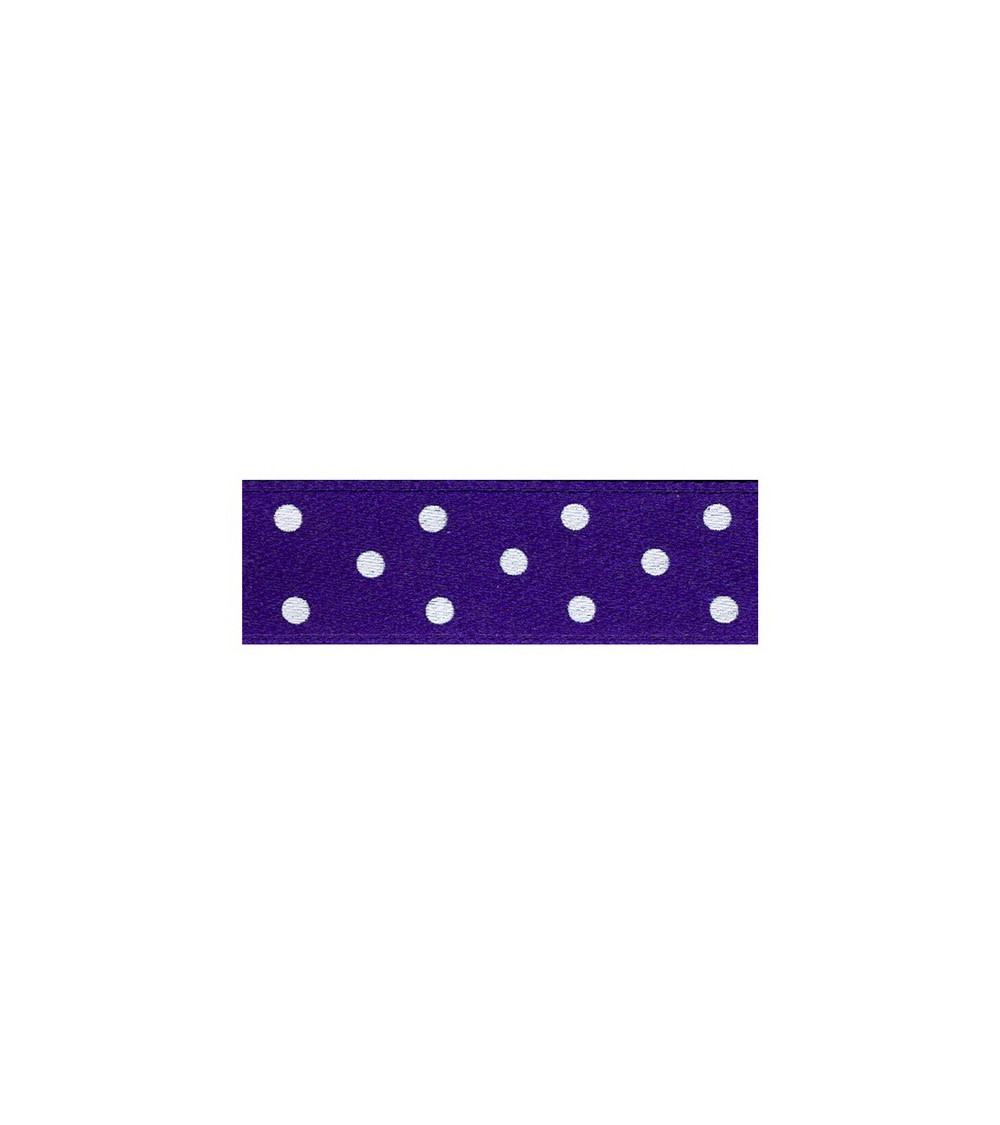 Diskette 25m double sided ribbon with purple polka dots