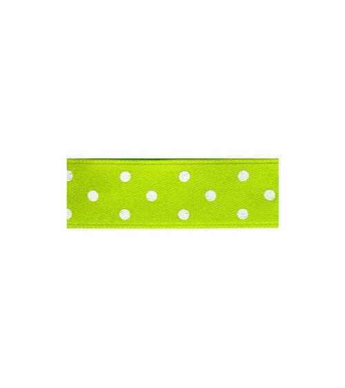 Diskette 25m double-sided ribbon with apple green polka dots