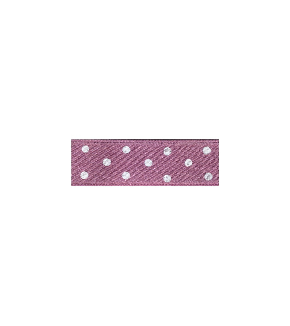 Floppy disk 25mt nastro bifacciale a pois rosa antico