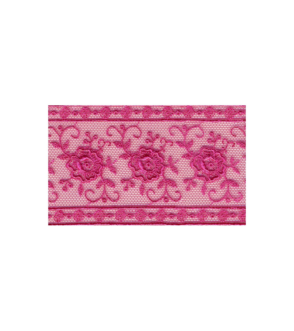 Bobina da 14m distanziale in poliestere da 50mm Fucsia