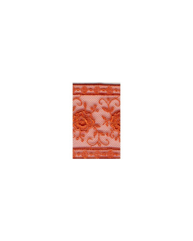 Bobine 14m entre-deux polyester 50mm Orange