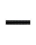 Bobine 25m galon polyester Tiret noir 10mm
