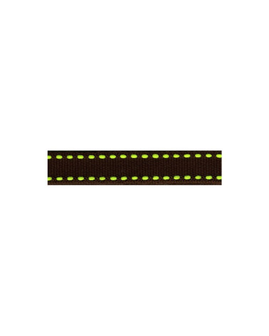 Bobina de 25m de trenza de poliéster Dash negro y verde