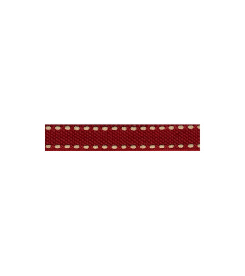 25m reel of polyester braid Burgundy dash