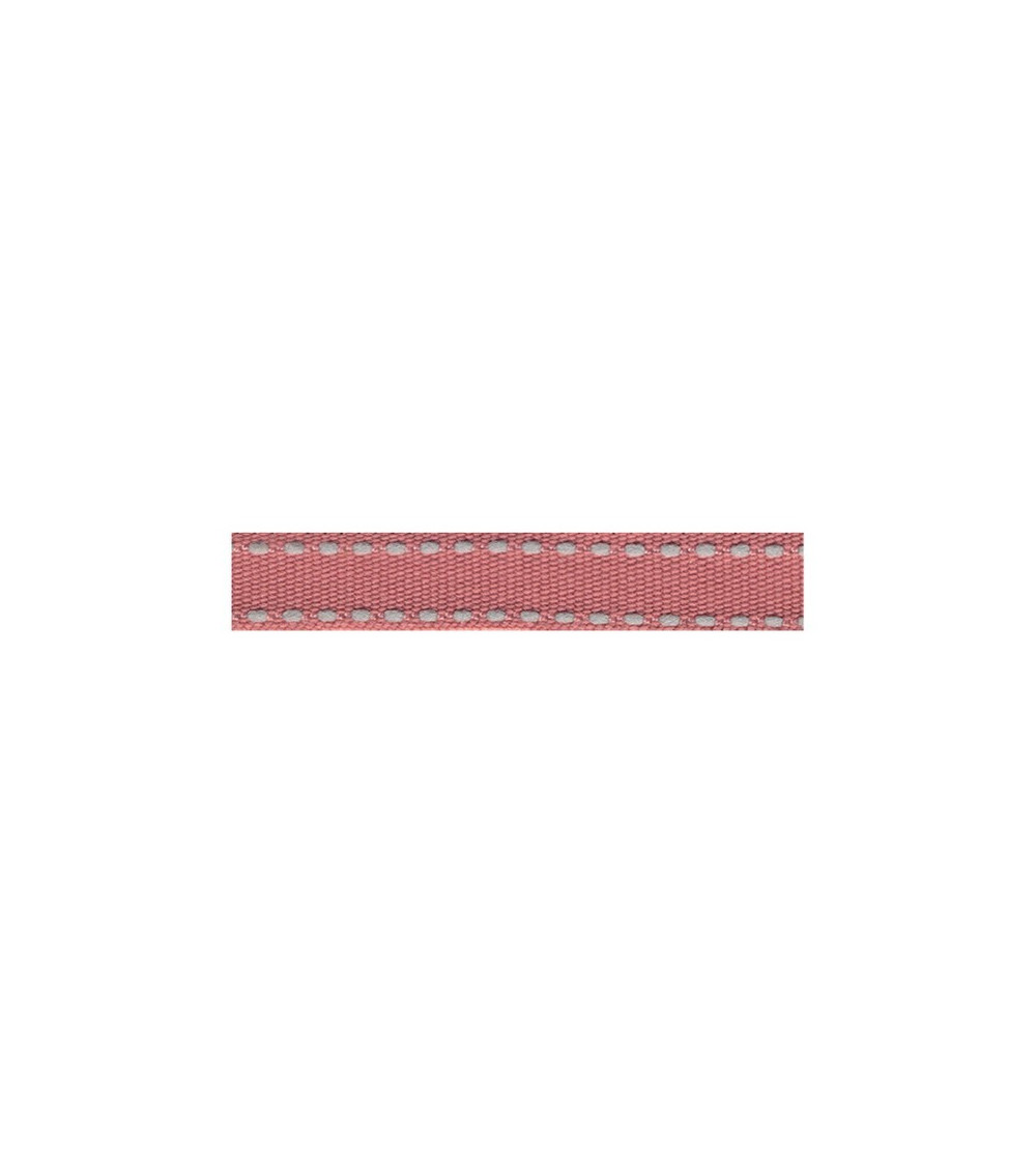 Bobine 25m galon polyester Tiret vieux rose