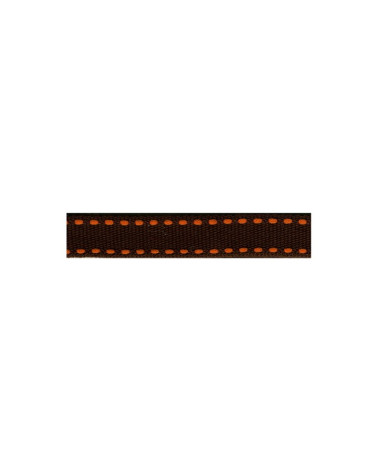 Bobine 25m galon polyester Tiret noir et rouge