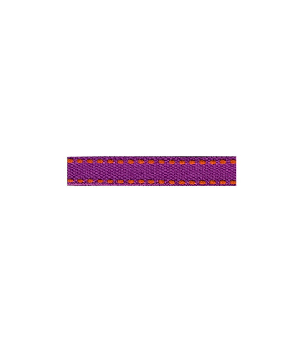 Bobine 25m galon polyester Tiret violet