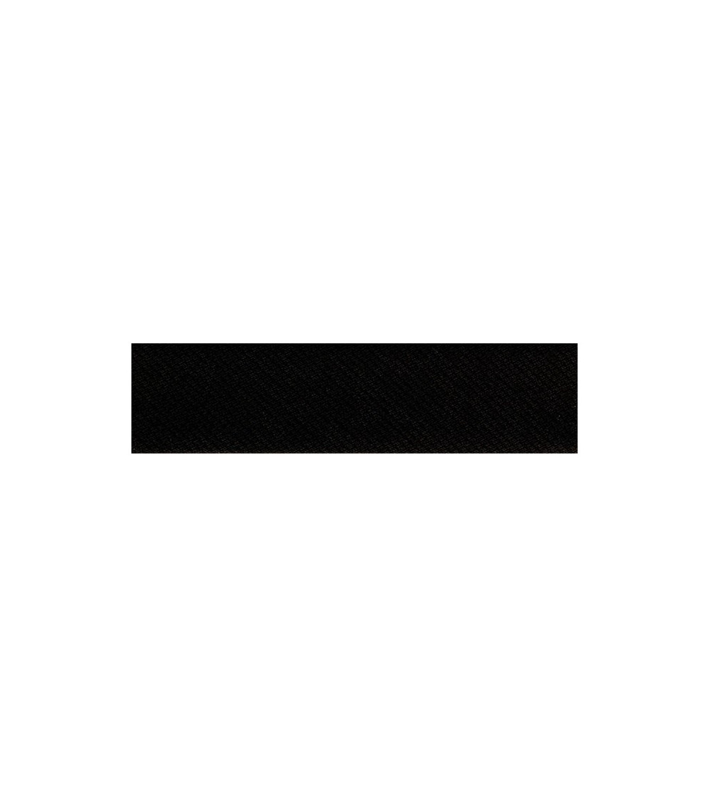20m floppy disk folded bias tape cotton and polyester Black