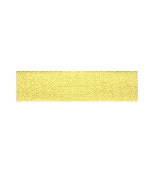 Diskette 20m bias folded cotton and polyester Yellow