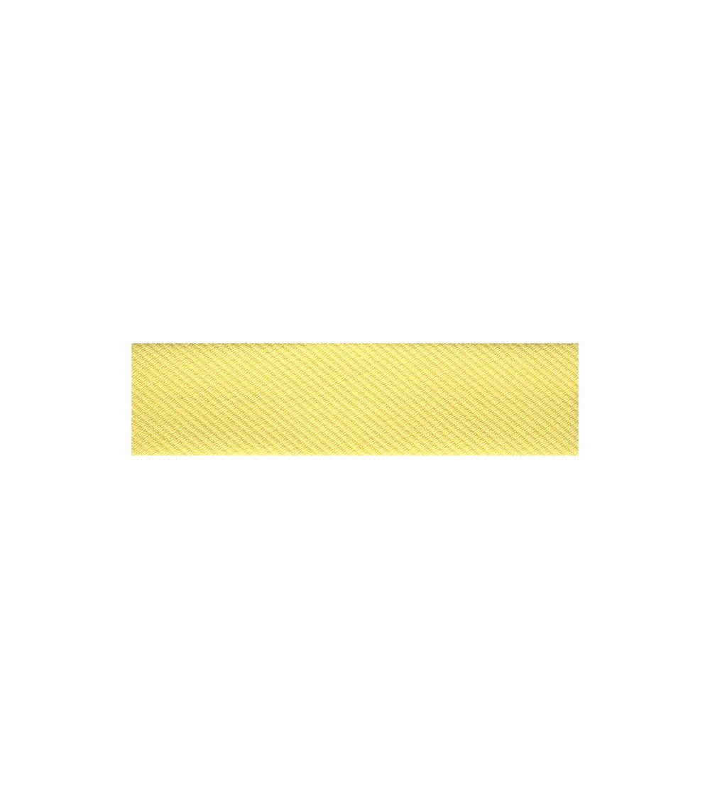 Diskette 20m bias folded cotton and polyester Yellow