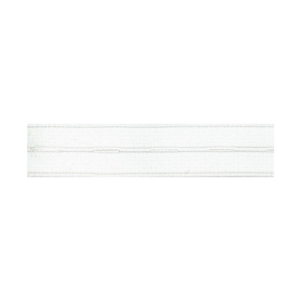 Bobine 25m Elastique boutonnière nylon 19mm blanc