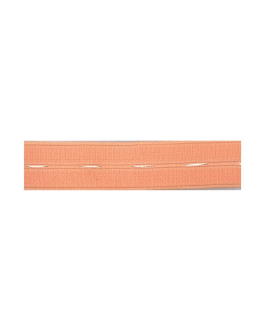 25m spool of nylon buttonhole elastic 19mm salmon