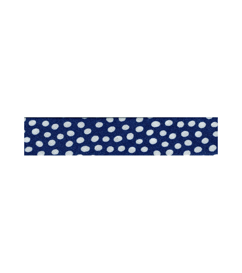 Floppy disk 25m piegato in sbieco pois Blu