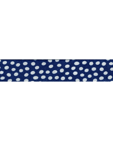 Floppy disk 25m piegato in sbieco pois Blu