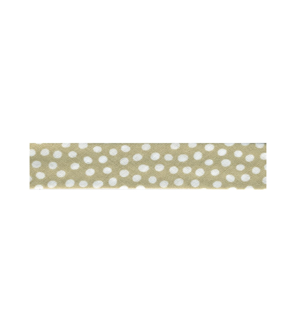 Floppy disk 25m piegato in sbieco pois Beige