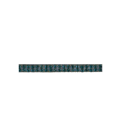 Planchette 10m galon strass thermocollant Vert