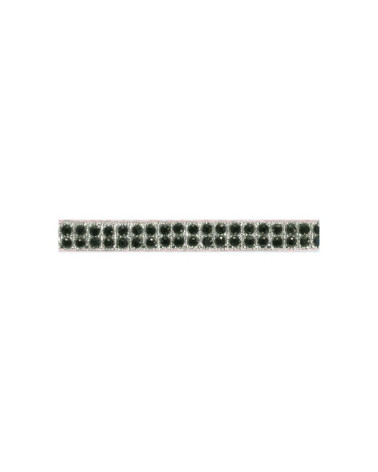 10m board of iron-on rhinestone braid SilverGrey
