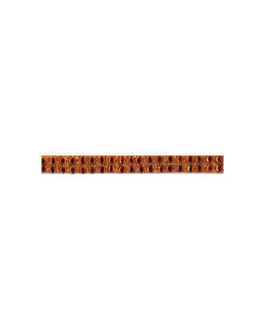 Planchette 10m galon strass thermocollant Orange