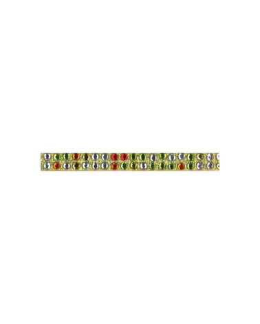 10m board of iron-on rhinestone braid Multicolor