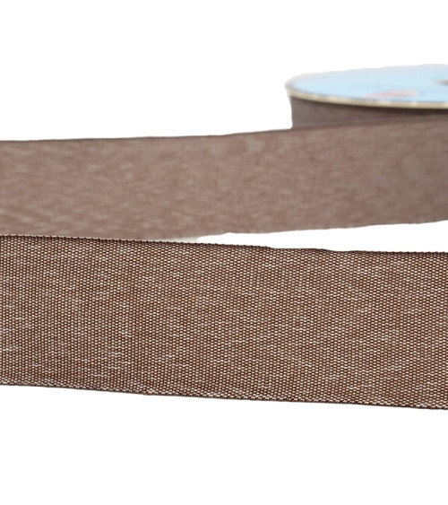 25m reel Chocolate Brown denim braid