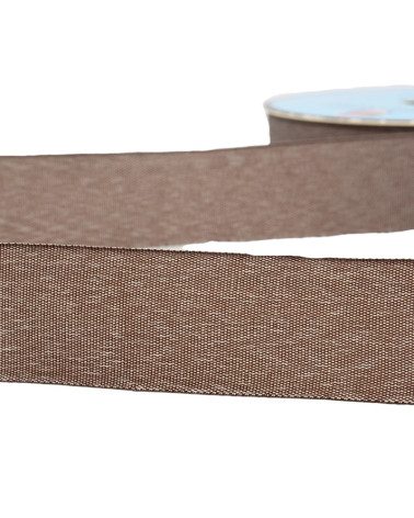 25m reel of Chocolate Brown denim braid