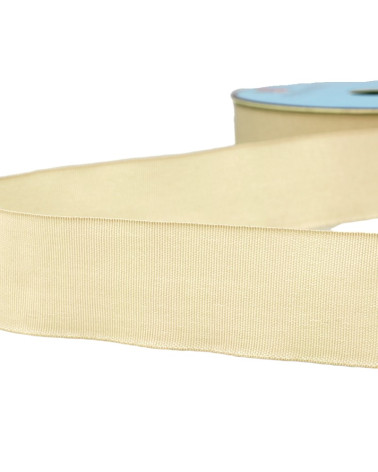 25m spool of beige denim braid