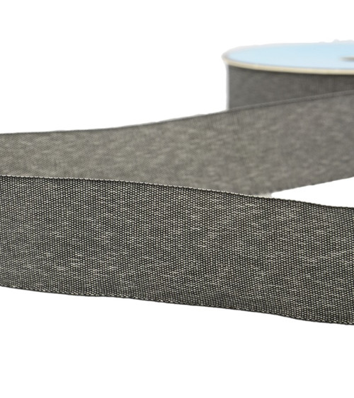 25m reel Black denim braid