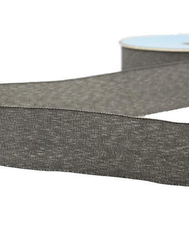 25m reel of black denim braid