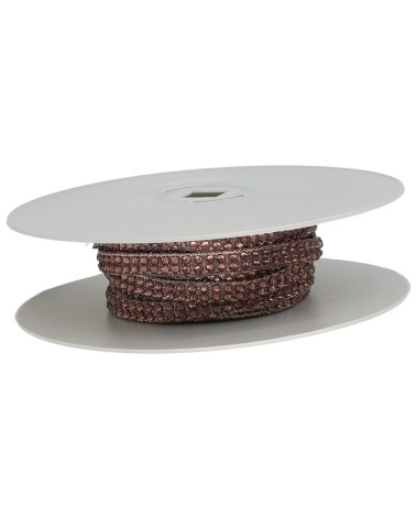 Bordo treccia termoadesiva di strass termoadesivi da 10 m Viola