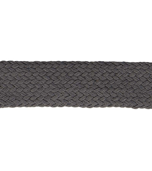 20m reel Special tubular sportswear braid gray black