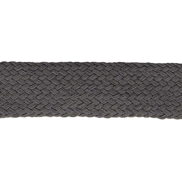 Bobine 20m Tresse tubulaire spéciale sportswear gris noir